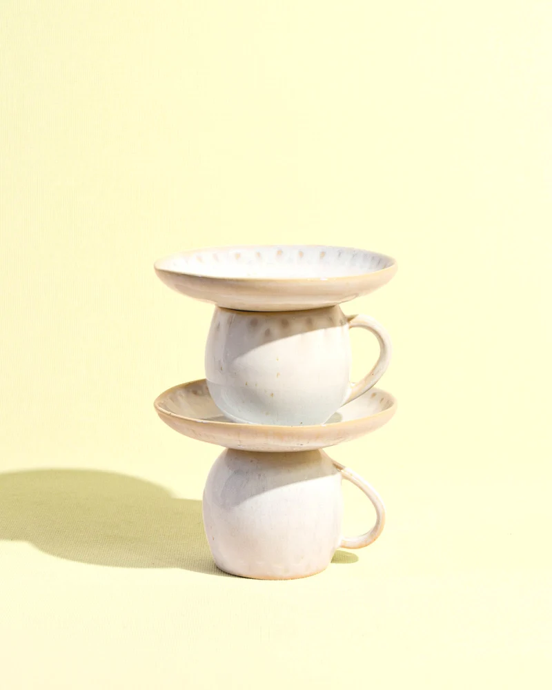 Mini assiette | Blanc audacieux