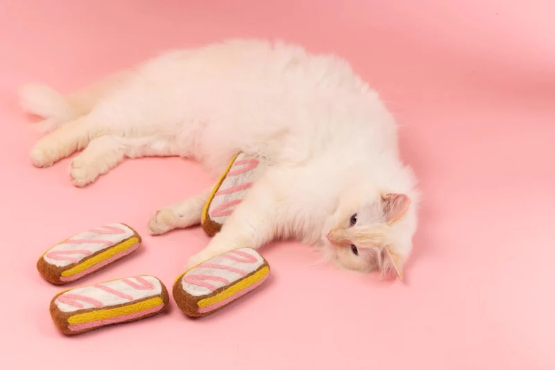 Angel Slice – Jouet kicker en feutre pour chat