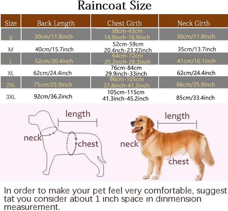 Grand imperméable pour grand chien