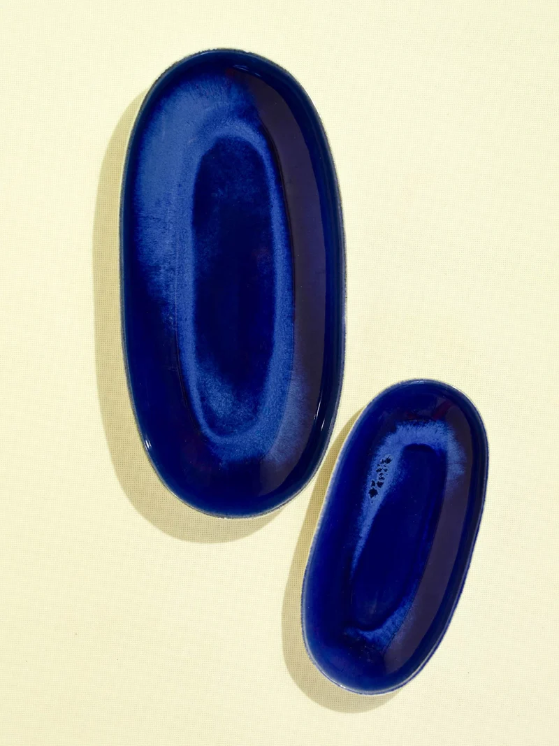 Plat de service M | Bleu odyssée