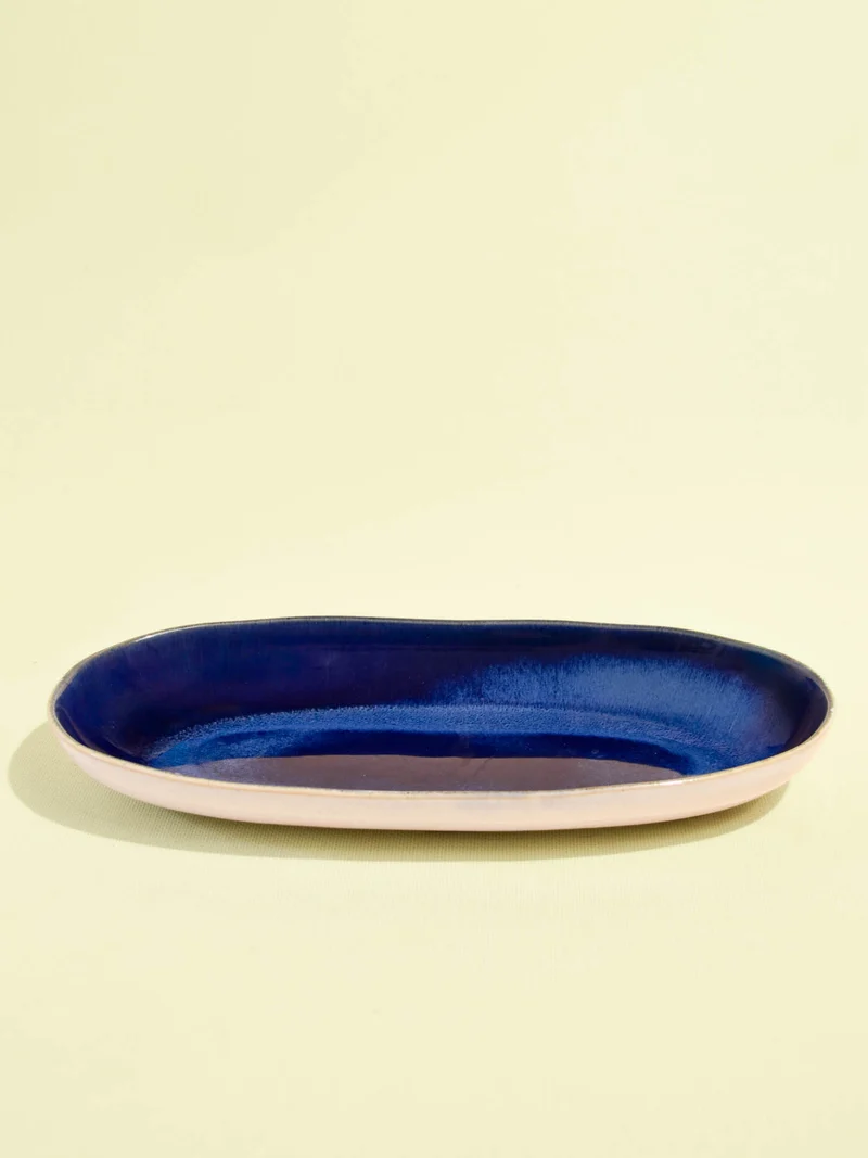 Plat de service L | Bleu odyssée