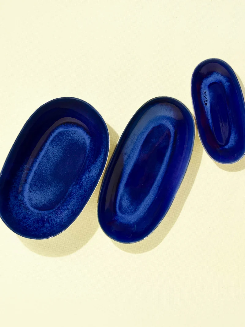 Plat de service L | Bleu odyssée