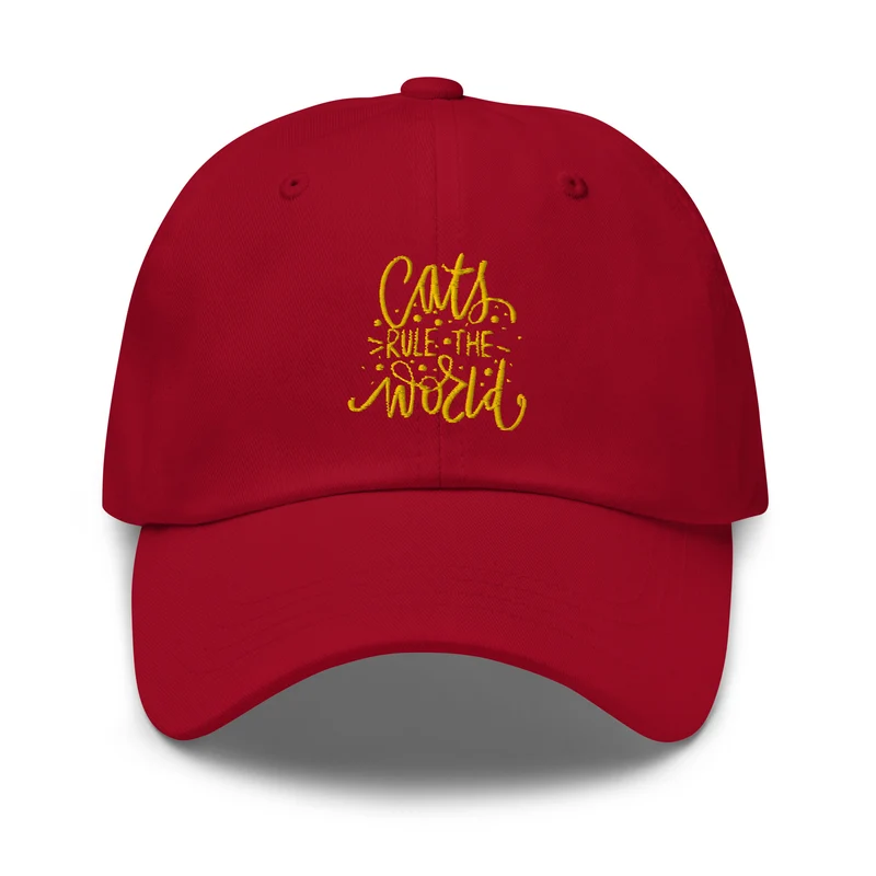 Casquette de Baseball Cats rules the World