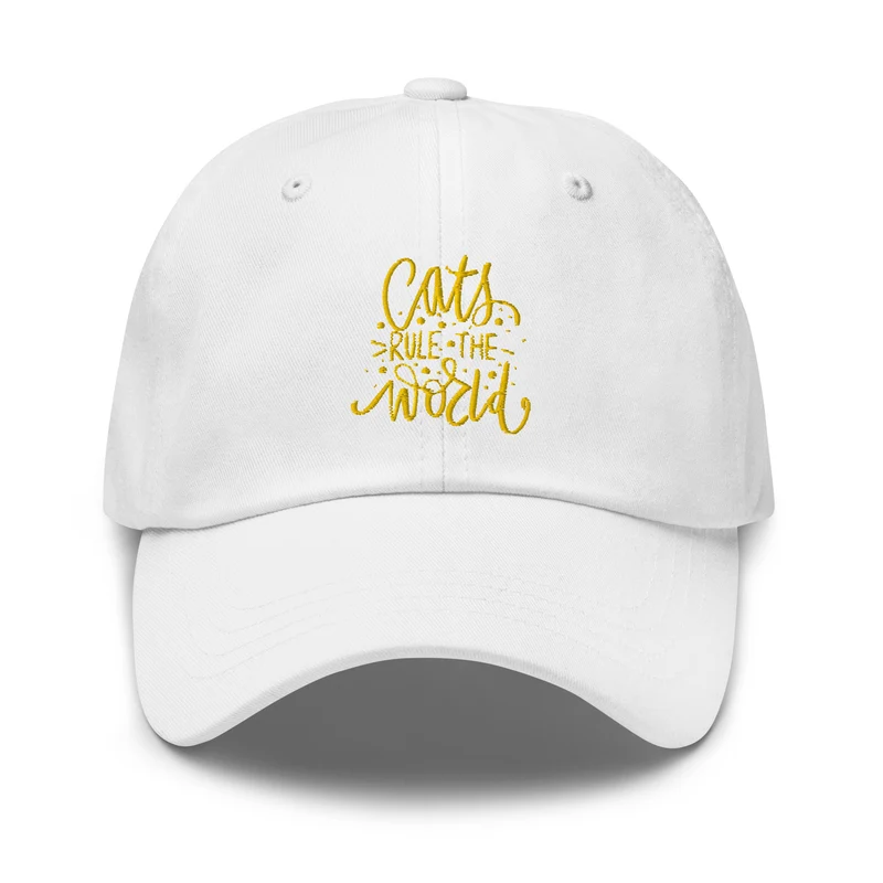 Casquette de Baseball Cats rules the World
