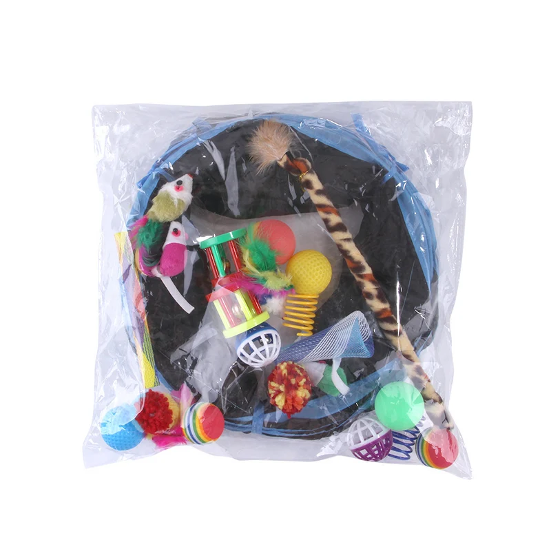 Tunnel + 22 jouets pour chats