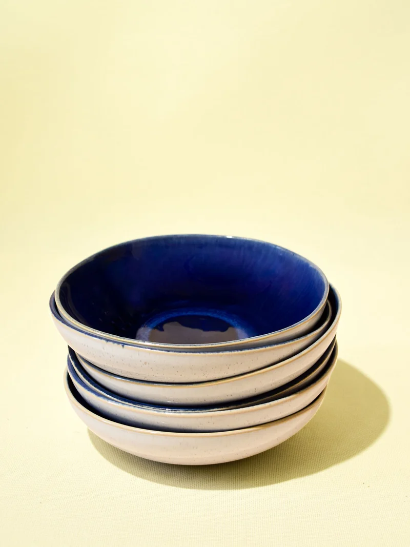 Assiette creuse | Bleu odyssée