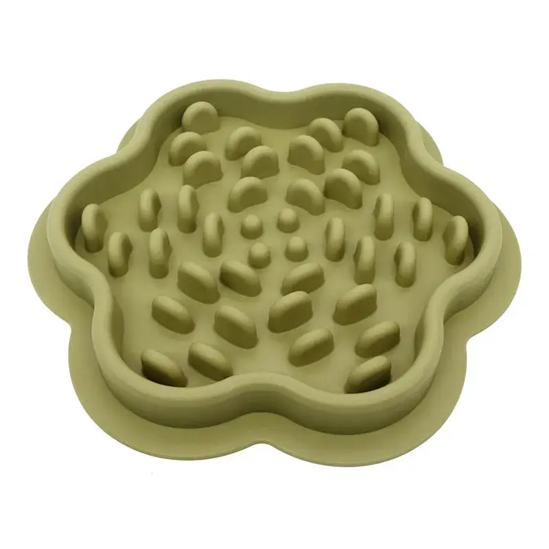 Gamelle en silicone anti-goinfre pour chien