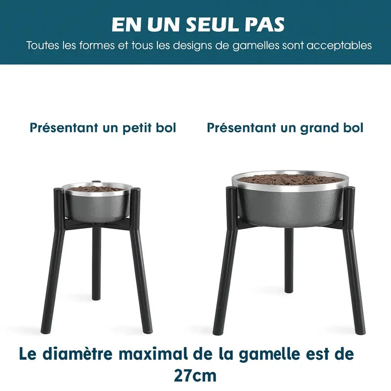 Gamelle pour chien en hauteur design