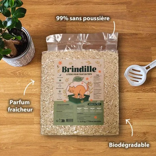 Litière végétale Brindille – Naturelle, agglomérante & jetable WC