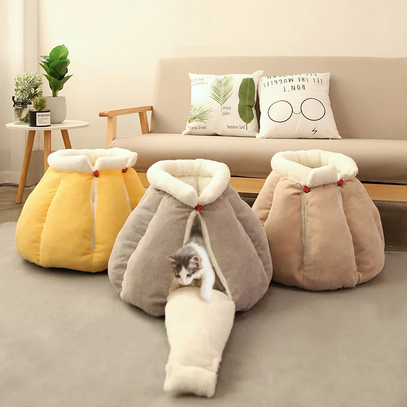 Couchage cachette chaud pour chat