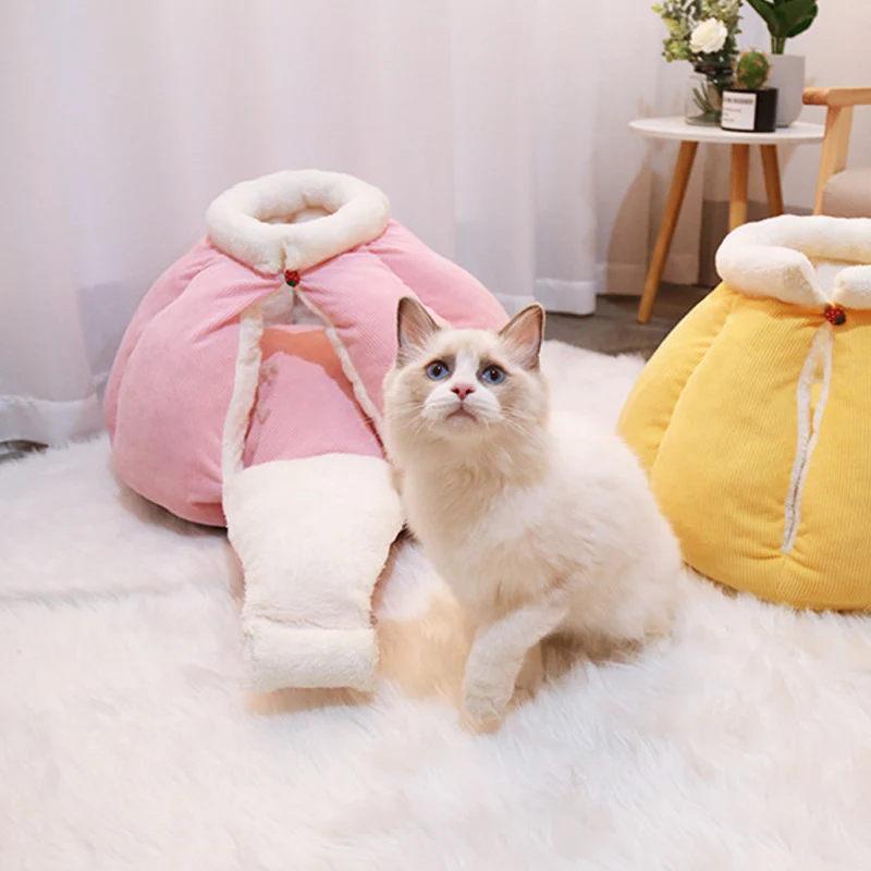Couchage cachette chaud pour chat