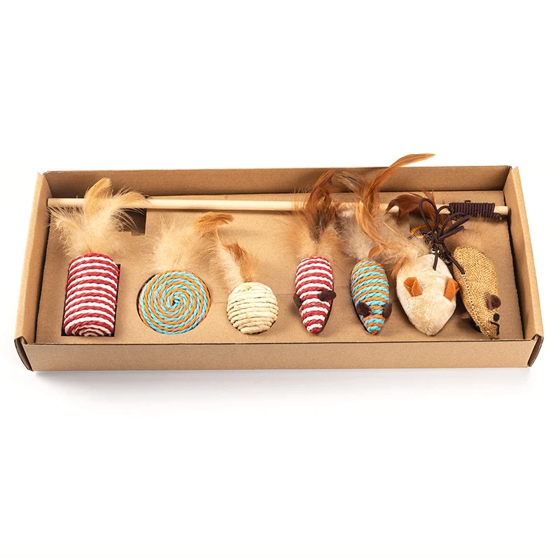 Lot de 7 jouets pour chat