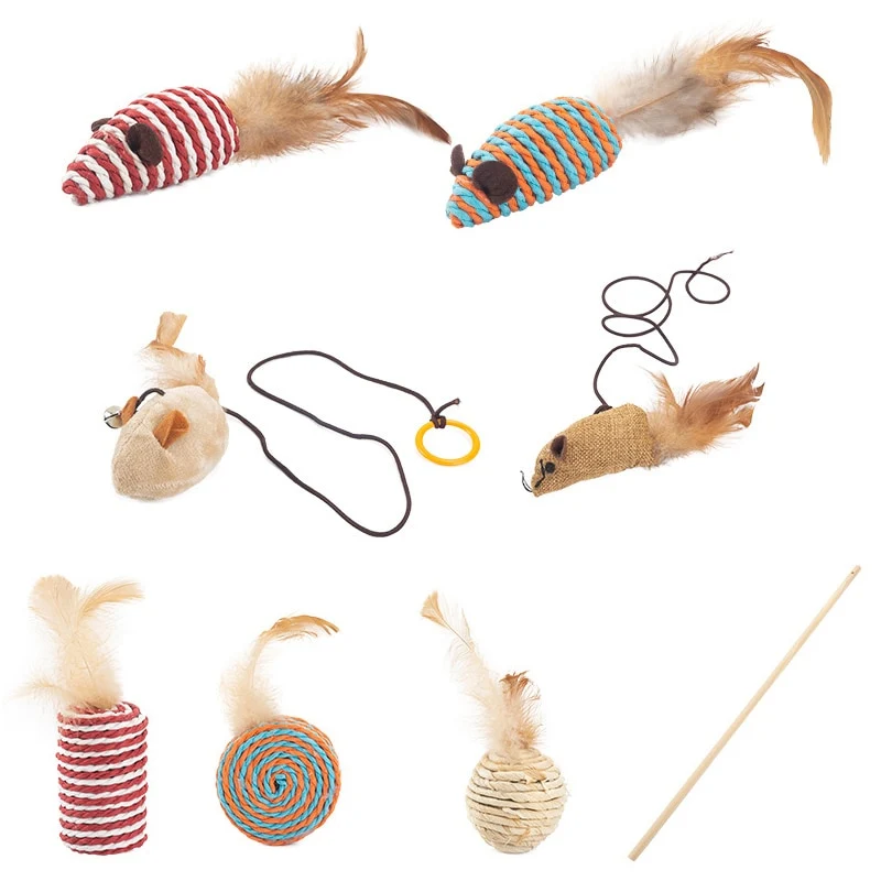 Lot de 7 jouets pour chat