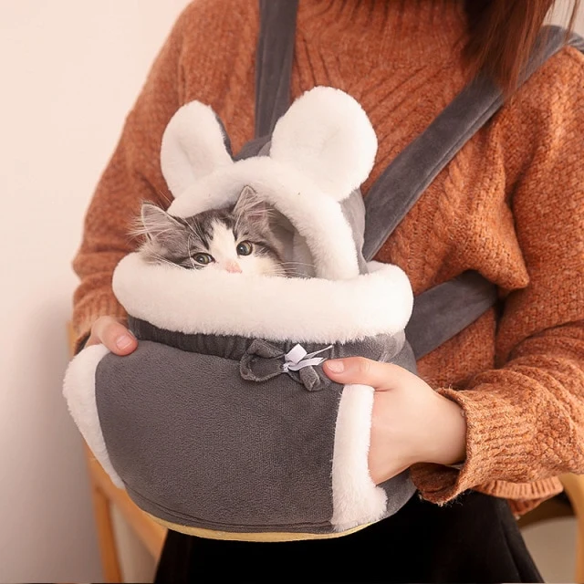 Sac ventral polaire pour chaton et petit chat – jusqu'à 6 kg