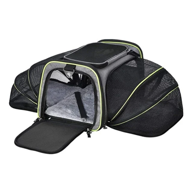 Sac de transport avion extensible pour chat – format cabine