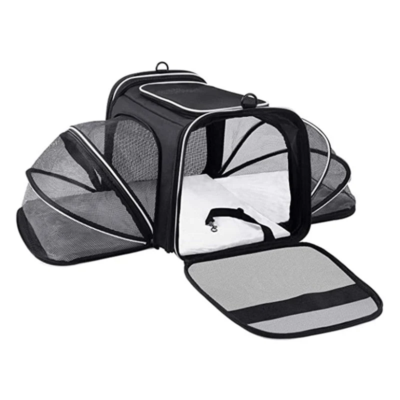 Sac de transport avion extensible pour chat – format cabine