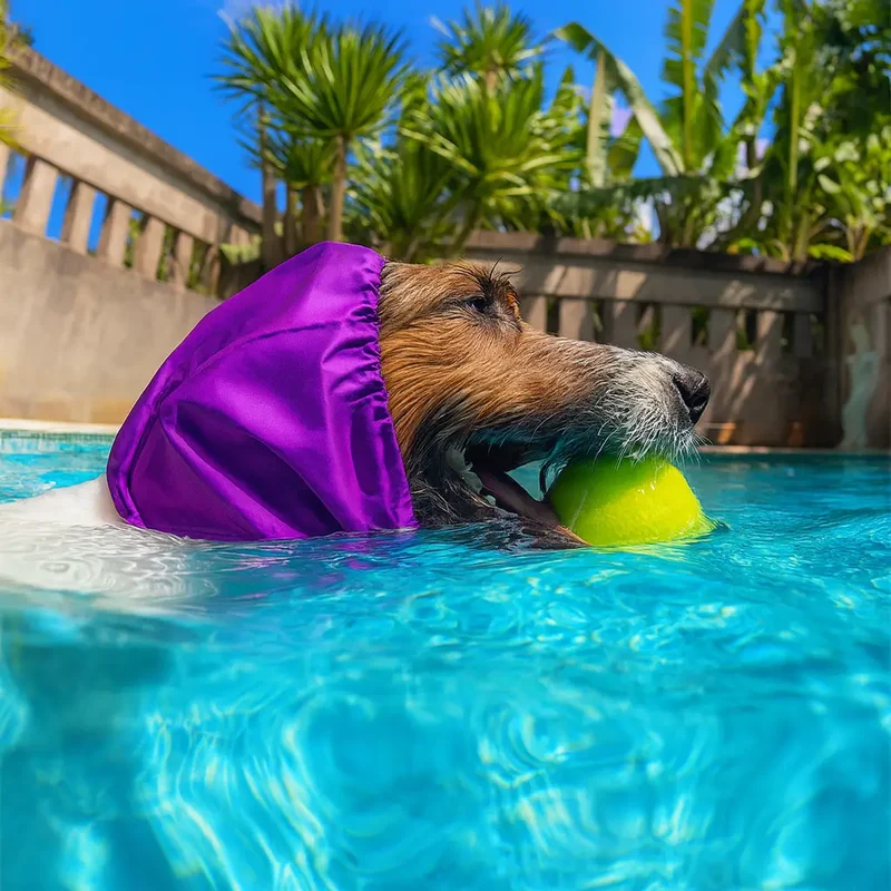 Bonnet de bain pour chien