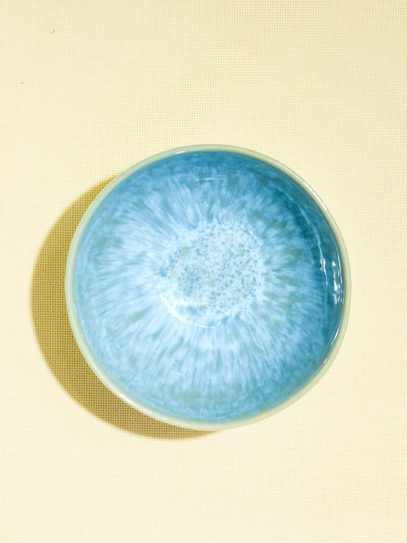 Grand bol rond | Bleu água