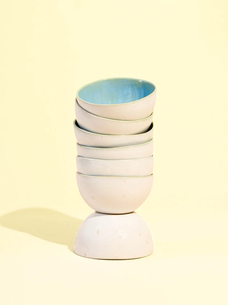 Grand bol rond | Bleu água