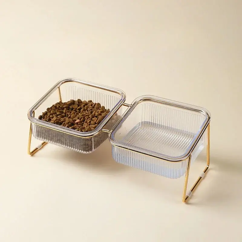 Gamelle surélevé transparente pour chiot