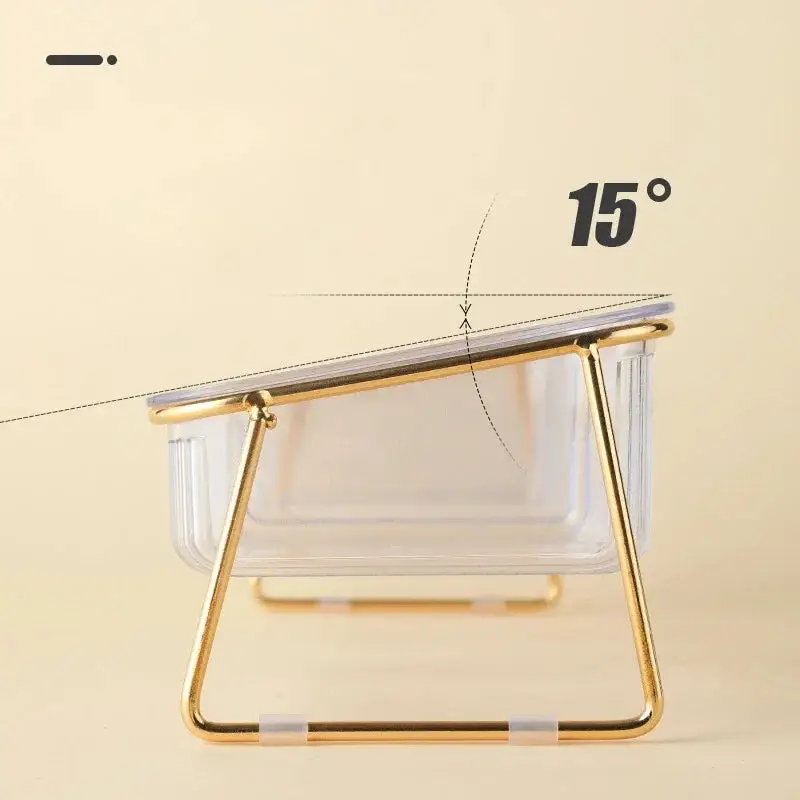 Gamelle surélevé transparente pour chiot