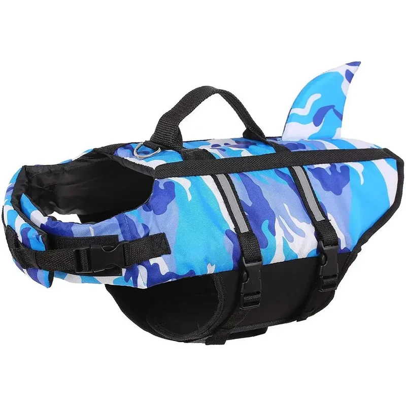 Gilet de sauvetage avec aile de requin pour chien