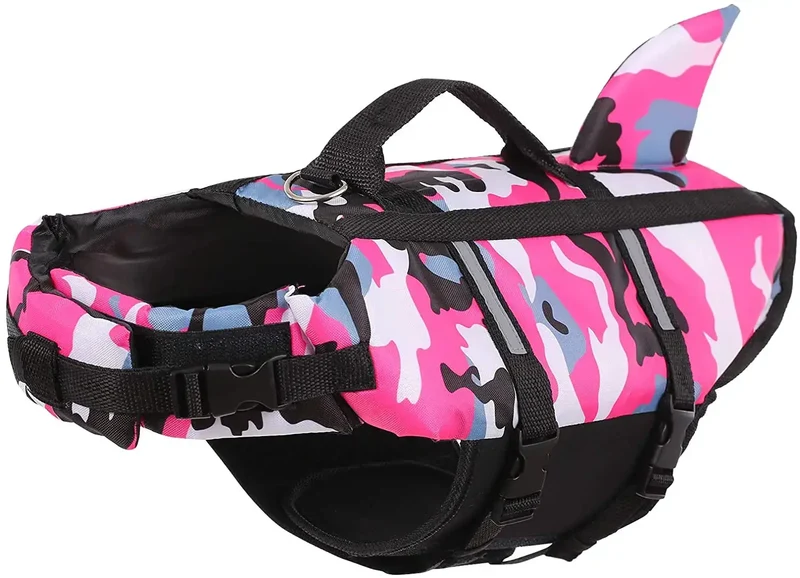 Gilet de sauvetage avec aile de requin pour chien