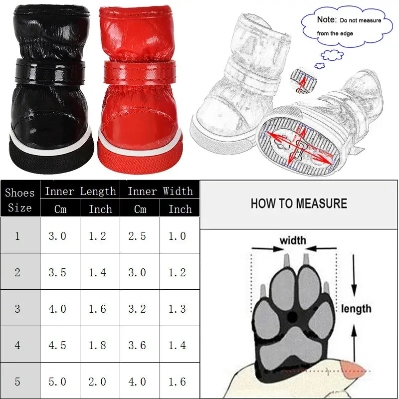 Bottes pour chien neige