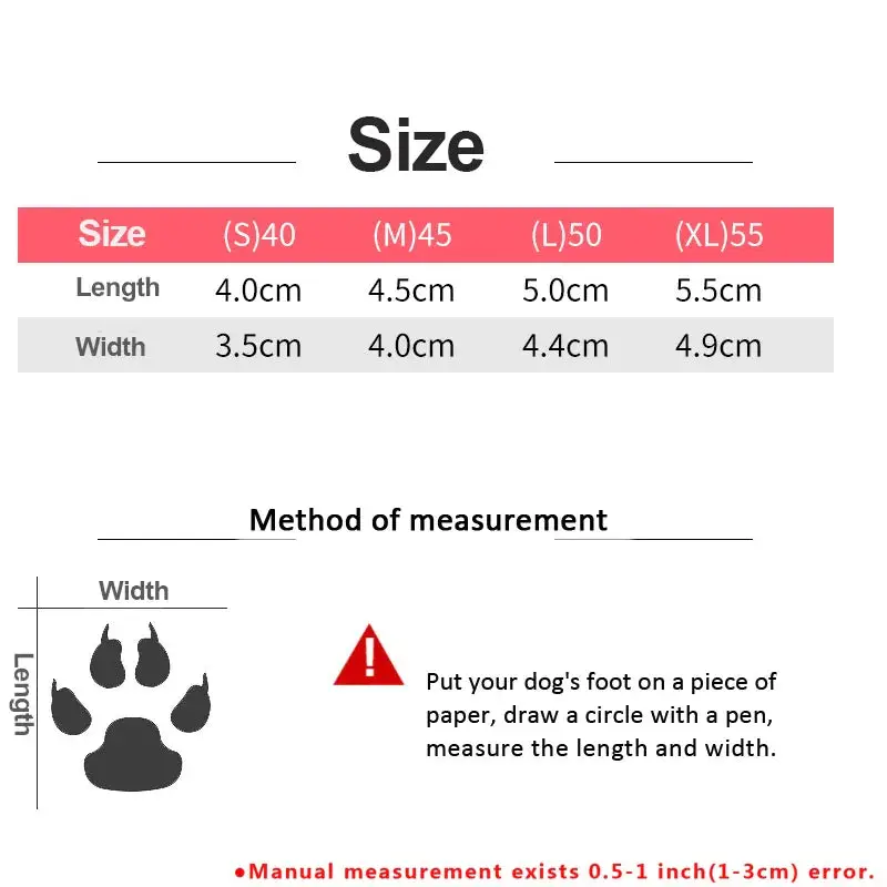 Bottes neige pour chien