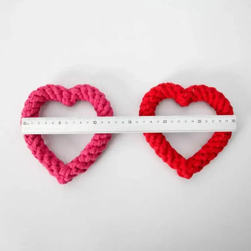 Coeur en corde pour chien