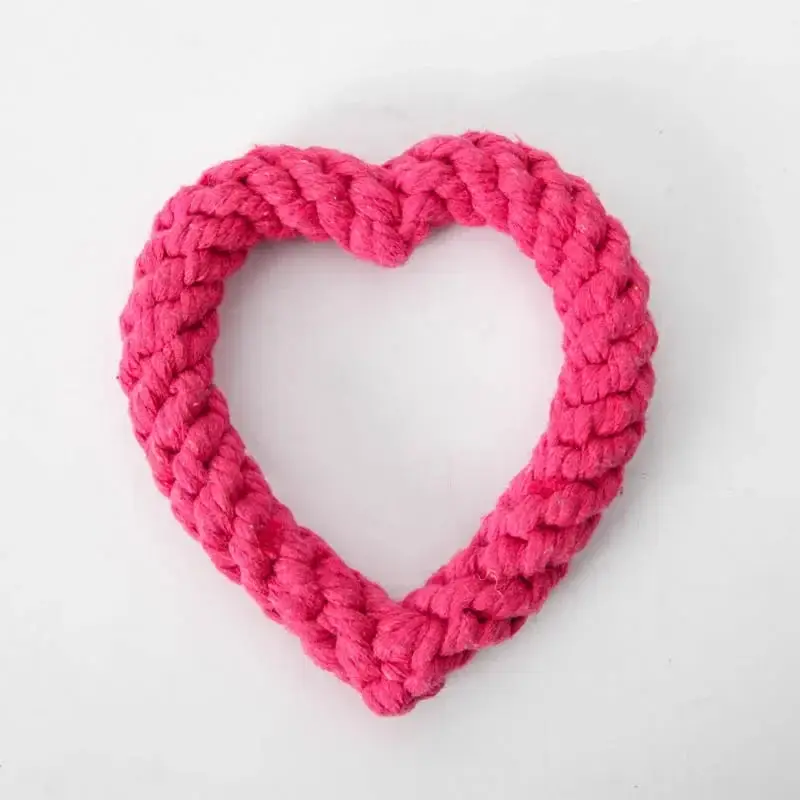 Coeur en corde pour chien