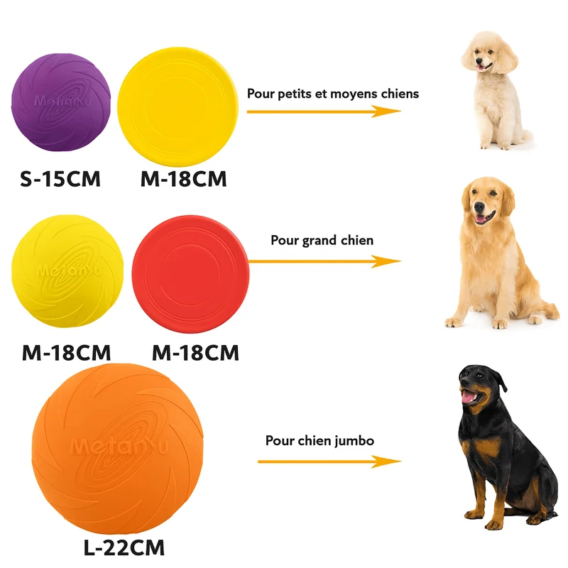 Frisbee durable pour chien