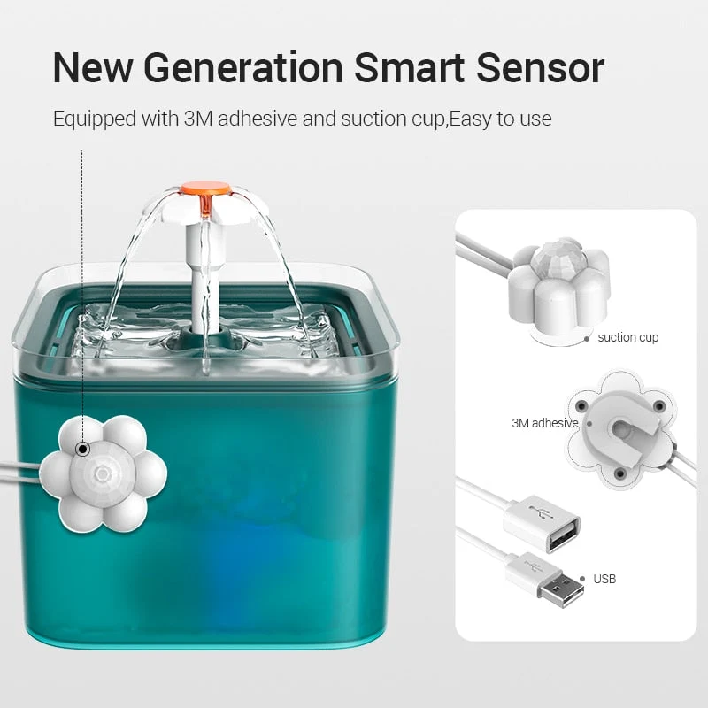 Détecteur de mouvement autocollant pour fontaine USB
