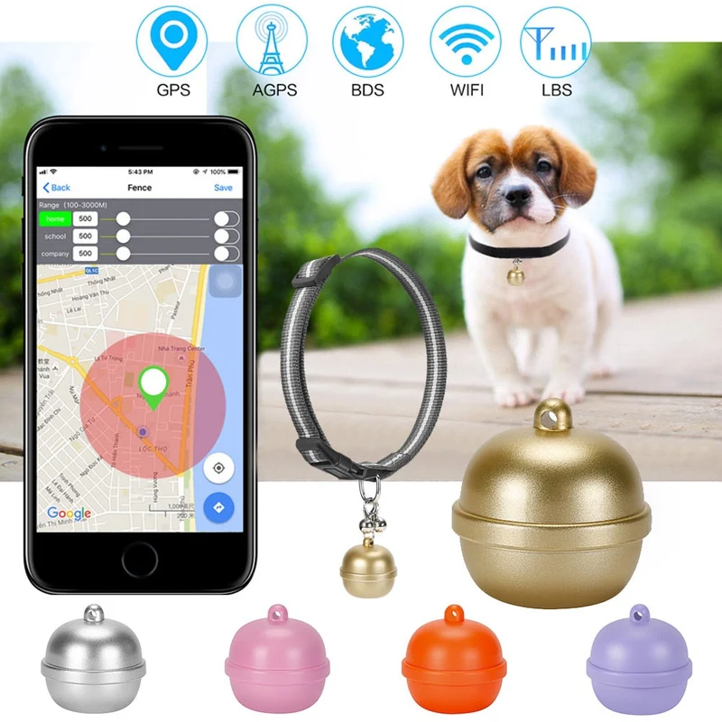 Collier GPS clochette