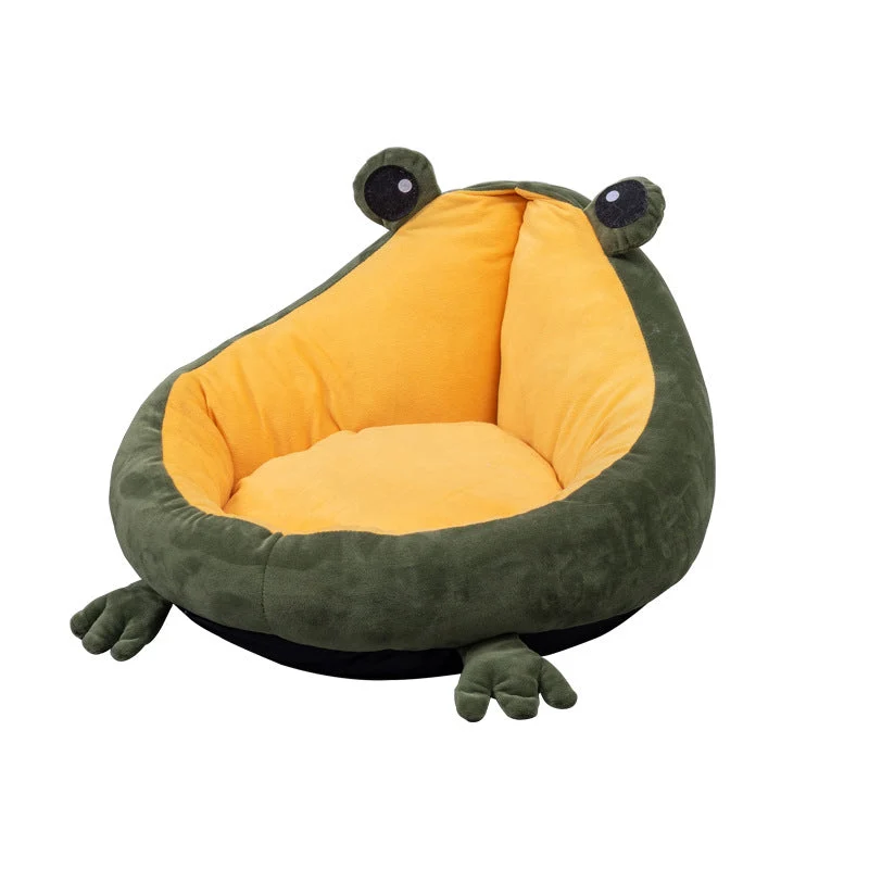 Couchage grenouille pour chat