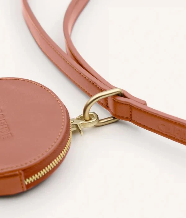 Sac à friandises cuir vegan marron Jala