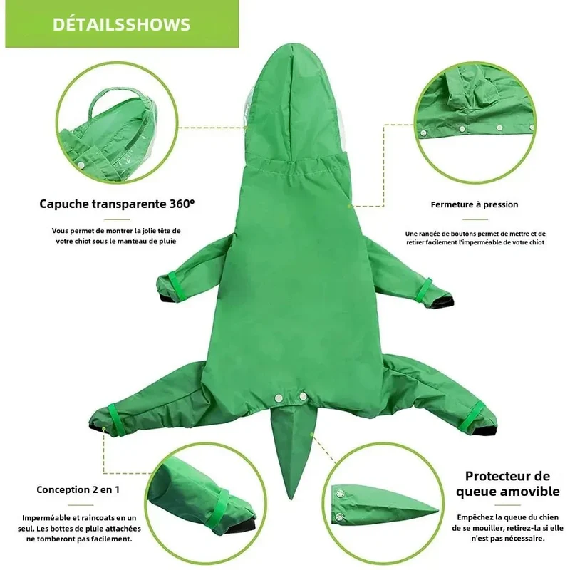 Combinaison imperméable chien