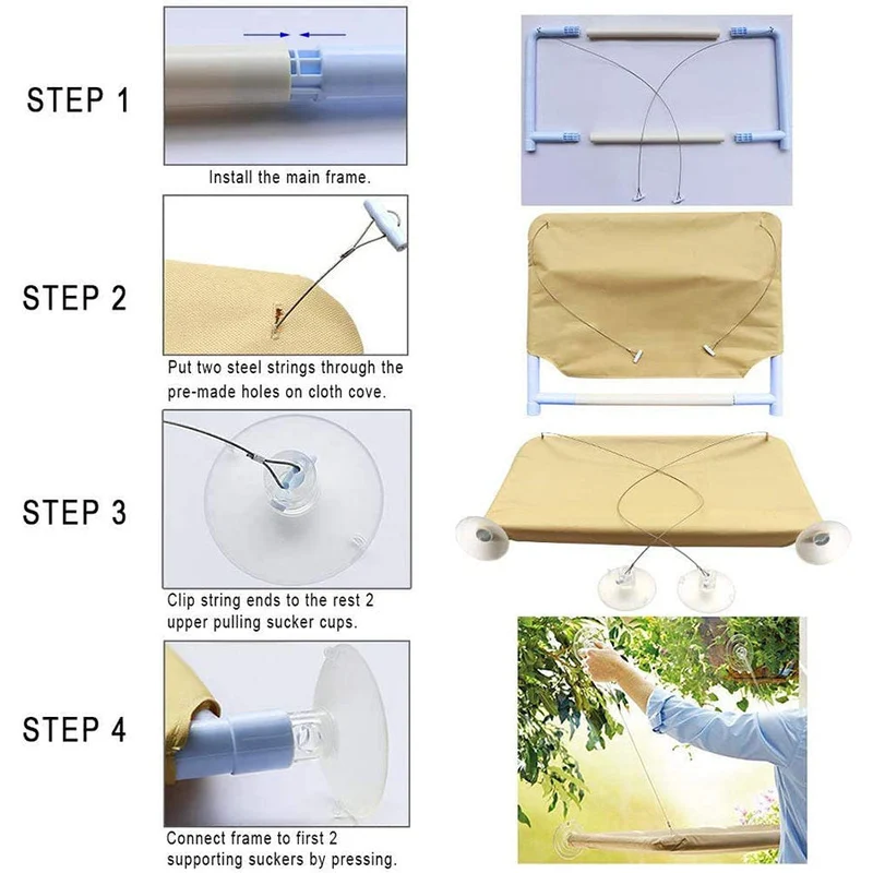 Hamac de fenêtre confortable pour chat