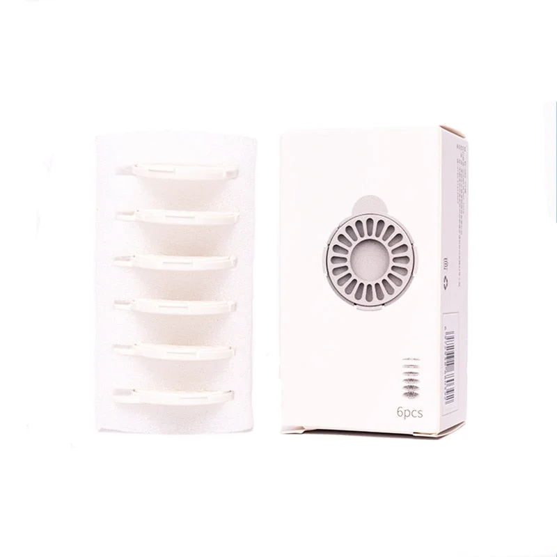 6 filtres pour Fontaine Escargot pour chat 2.8 litres