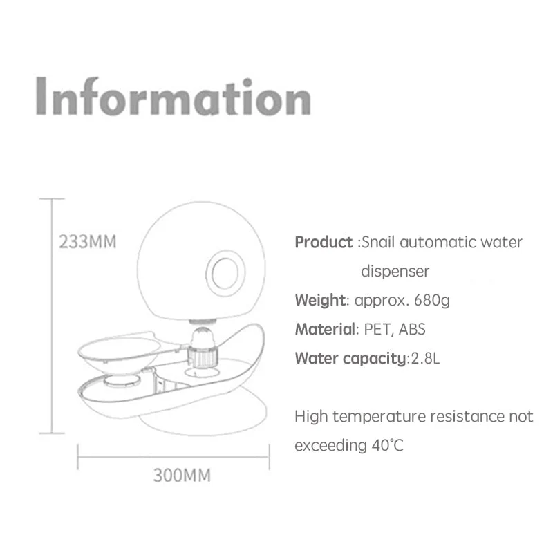 6 filtres pour Fontaine Escargot pour chat 2.8 litres