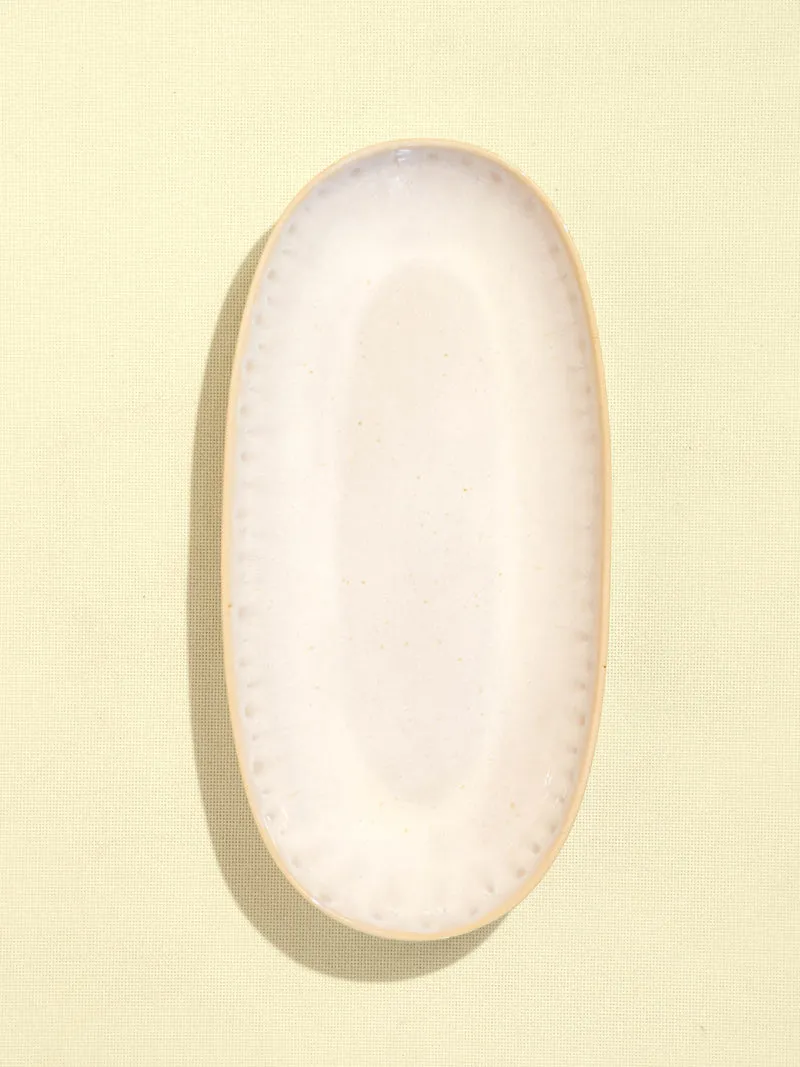 Plat de service L | Blanc audacieux