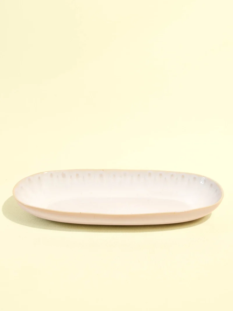 Plat de service L | Blanc audacieux