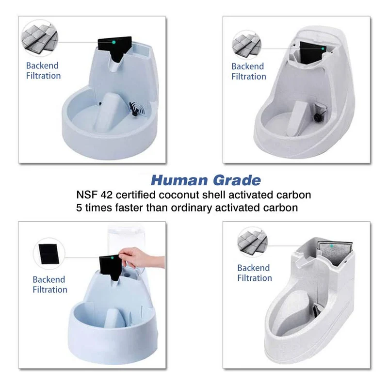 Lot de 2 filtres pour la FONTAINE À EAU POUR CHAT 1.8 LITRES