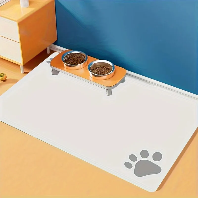 Tapis gamelle anti-dérapante pour chien