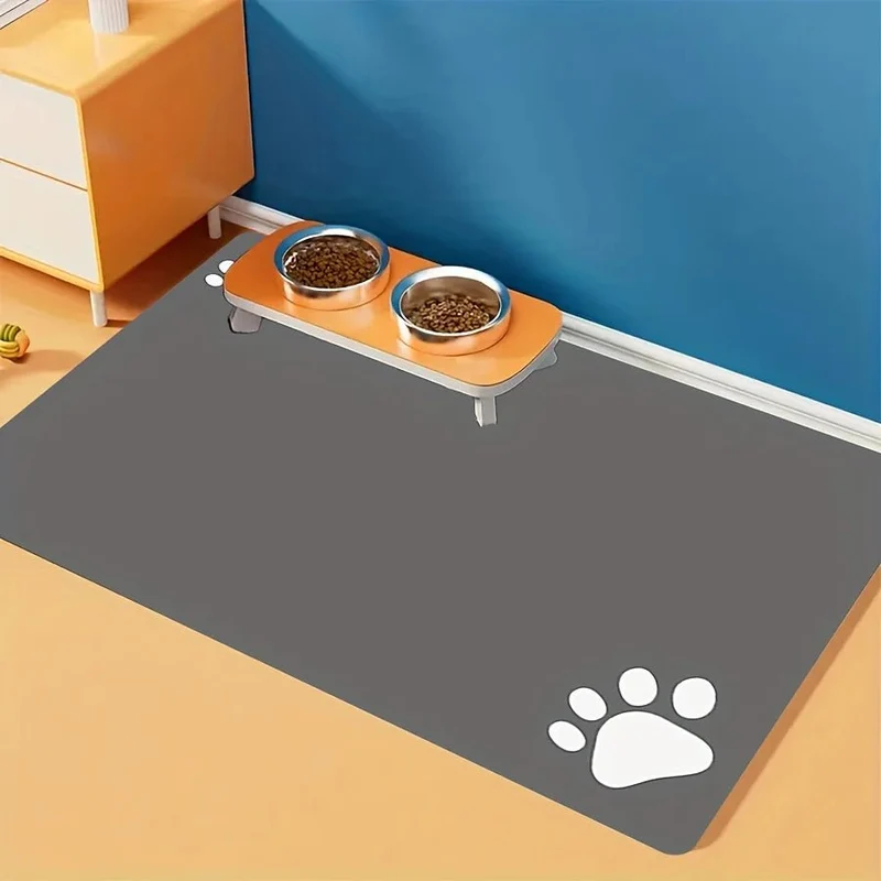 Tapis gamelle anti-dérapante pour chien