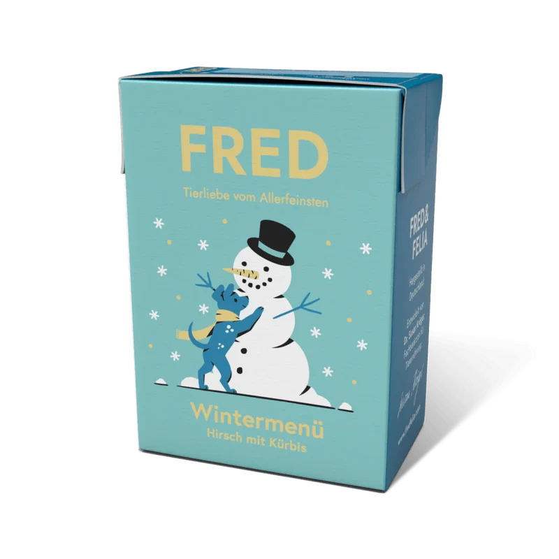 FRED MINI Menu d’Hiver – Chevreuil & Citrouille 190g