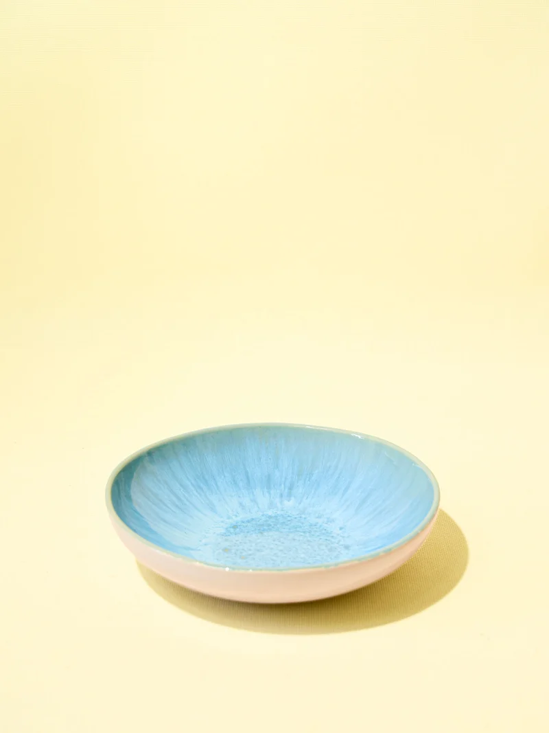 Assiette creuse | Bleu água