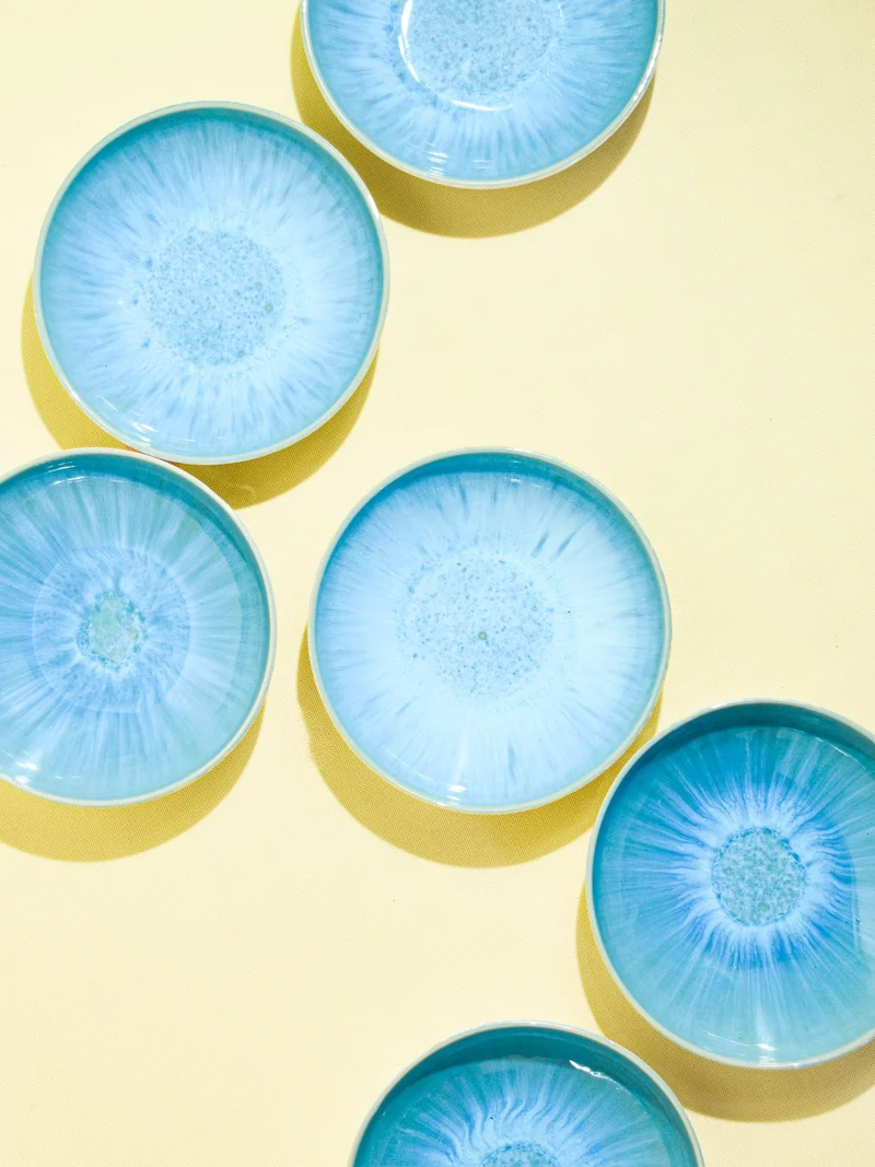 Assiette creuse | Bleu água