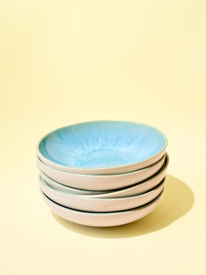 Assiette creuse | Bleu água