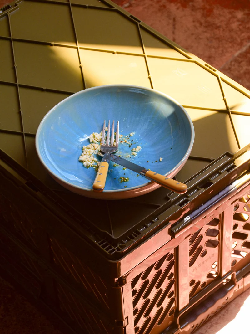 Assiette creuse | Bleu água